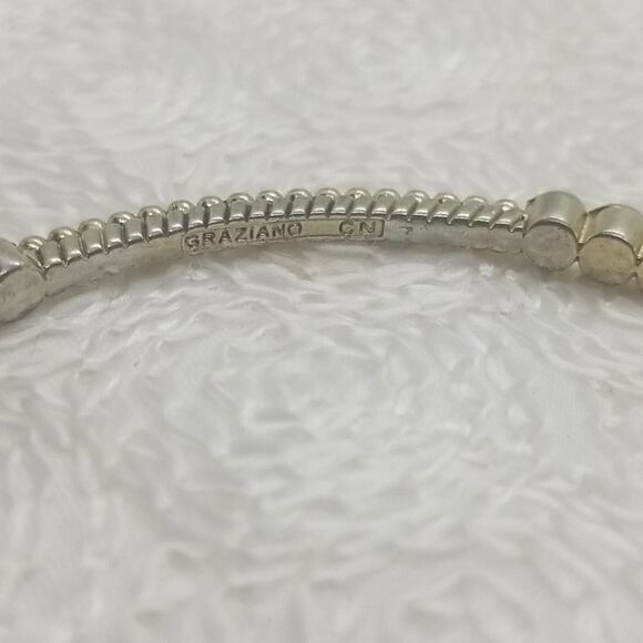 RJ Graziano Bracelets CN Two Gold Bangle Vintage - Picture 8 of 13